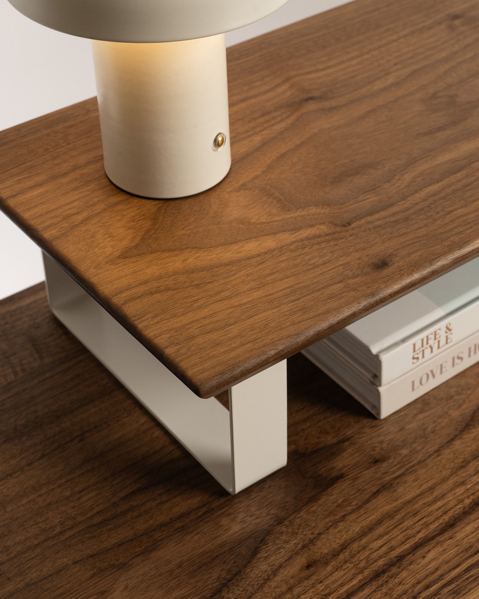 Monitor Riser Walnut/White