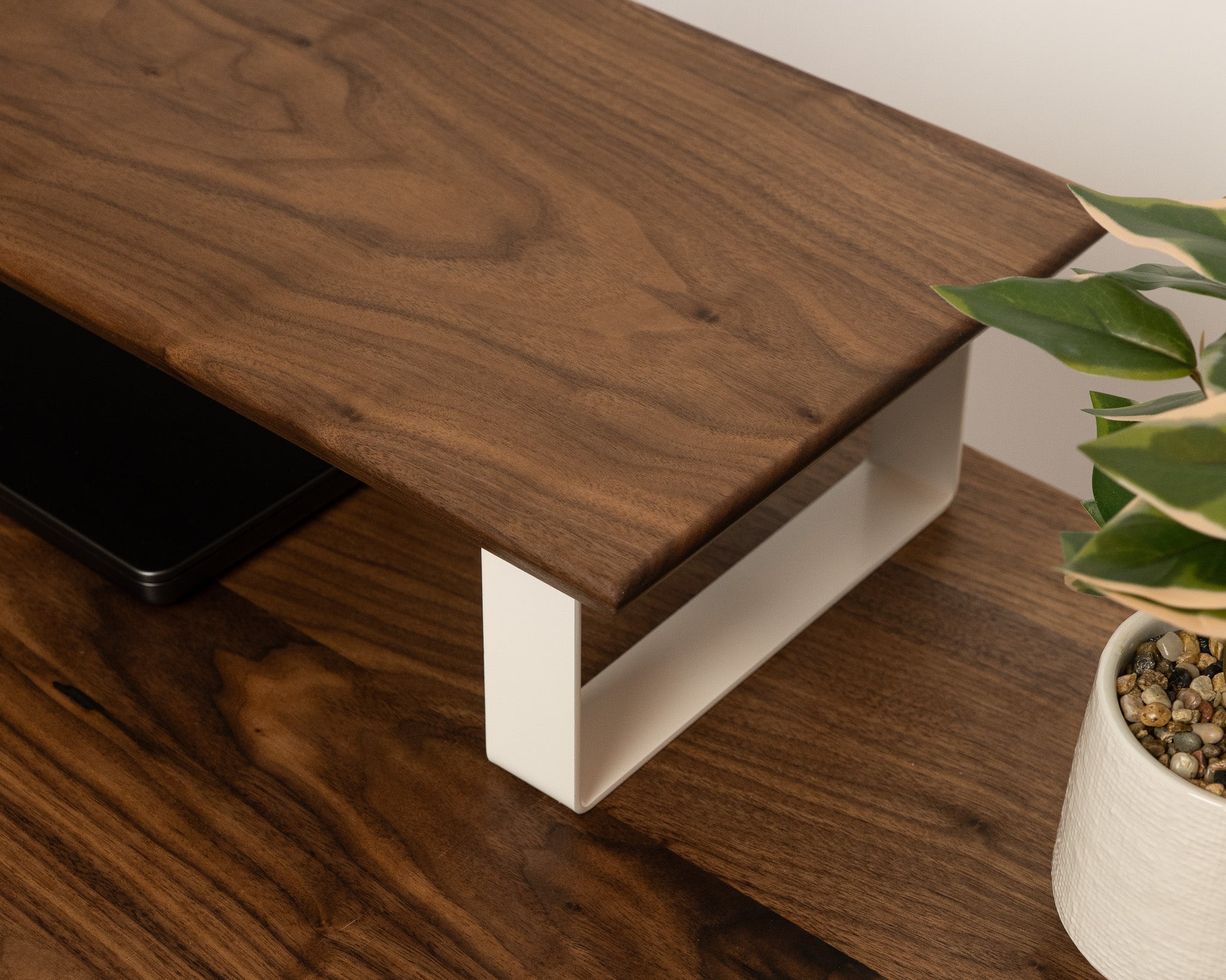 Monitor Riser Walnut/White