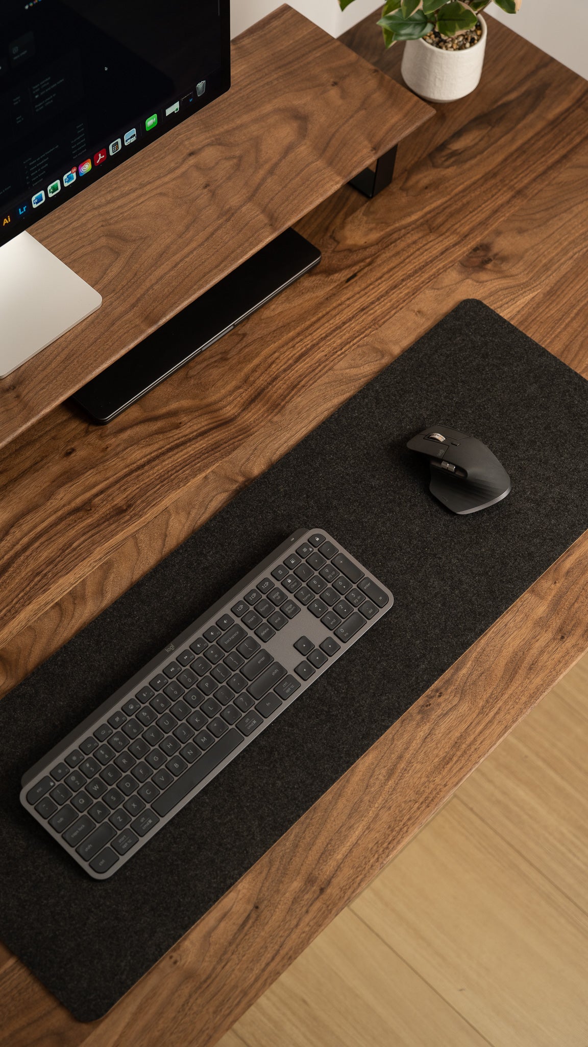 Monitor Riser Walnut/Black
