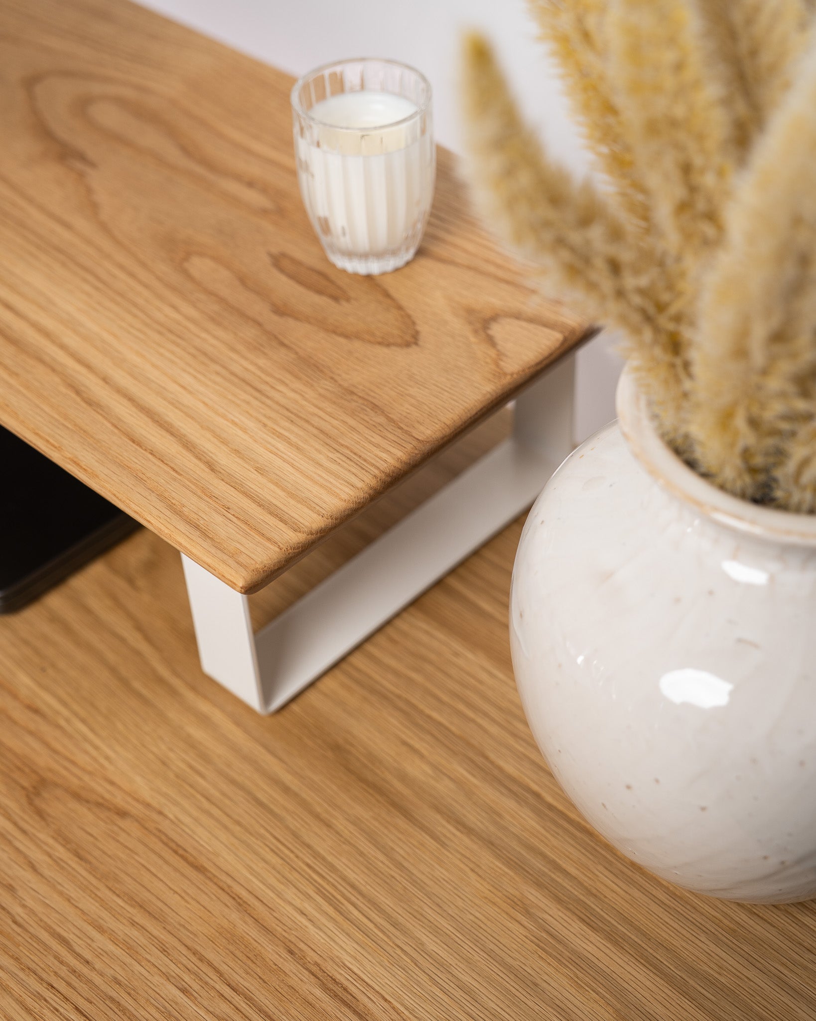 Upwood Pro Standing Desk - White Oak Hardwood White