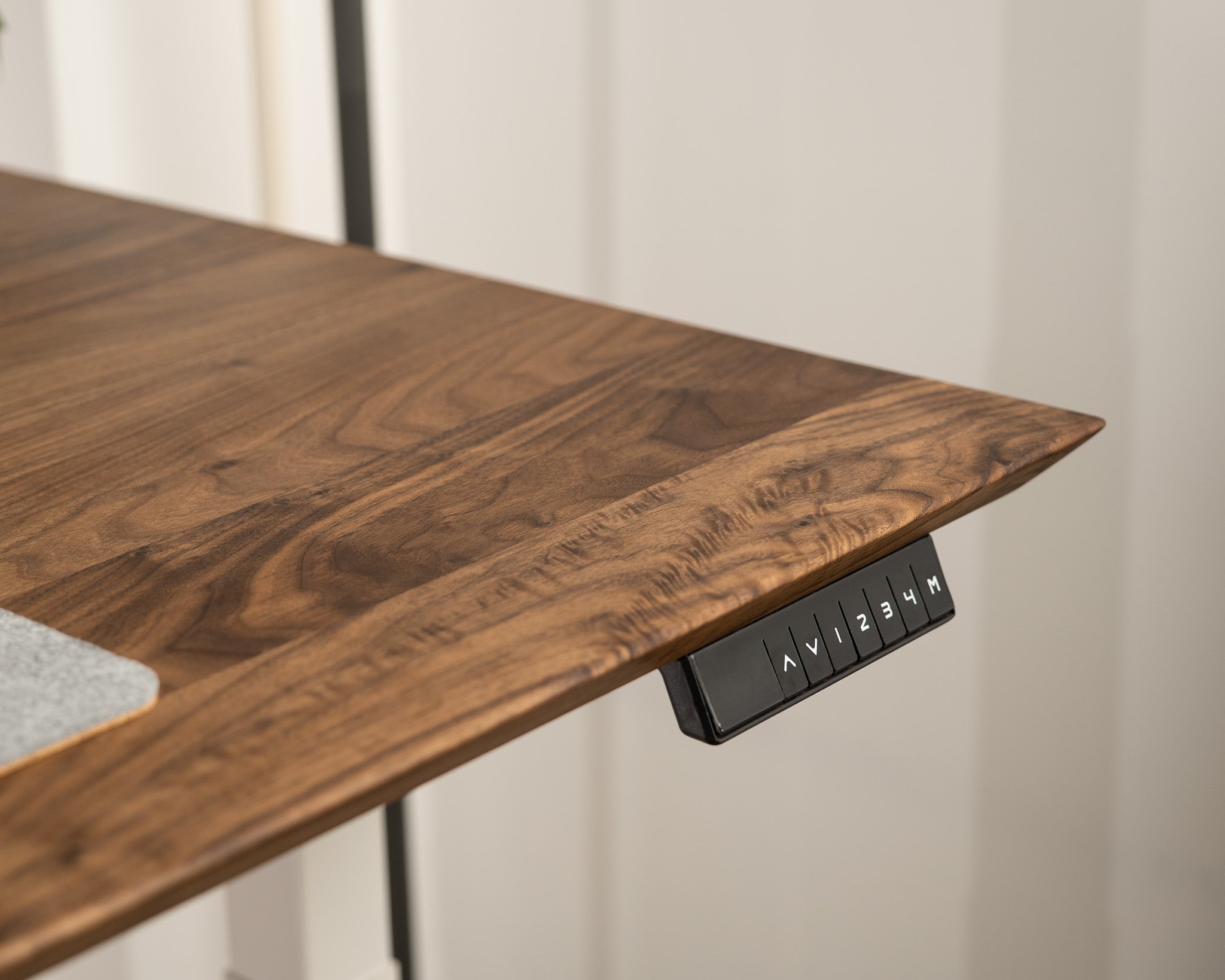 Upwood Pro Standing Desk - Walnut Hardwood White