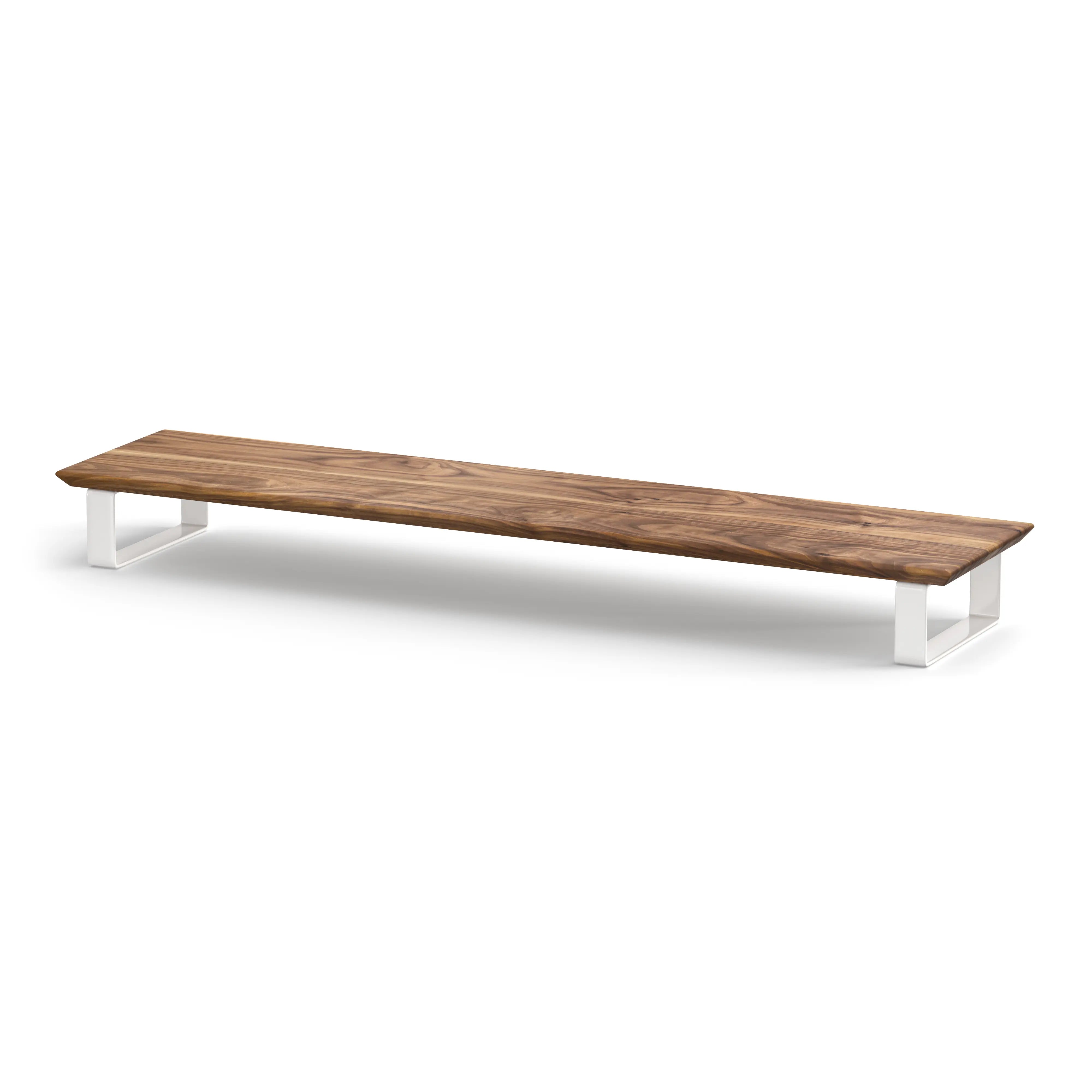 Monitor Riser Walnut/White Upwood Desks
