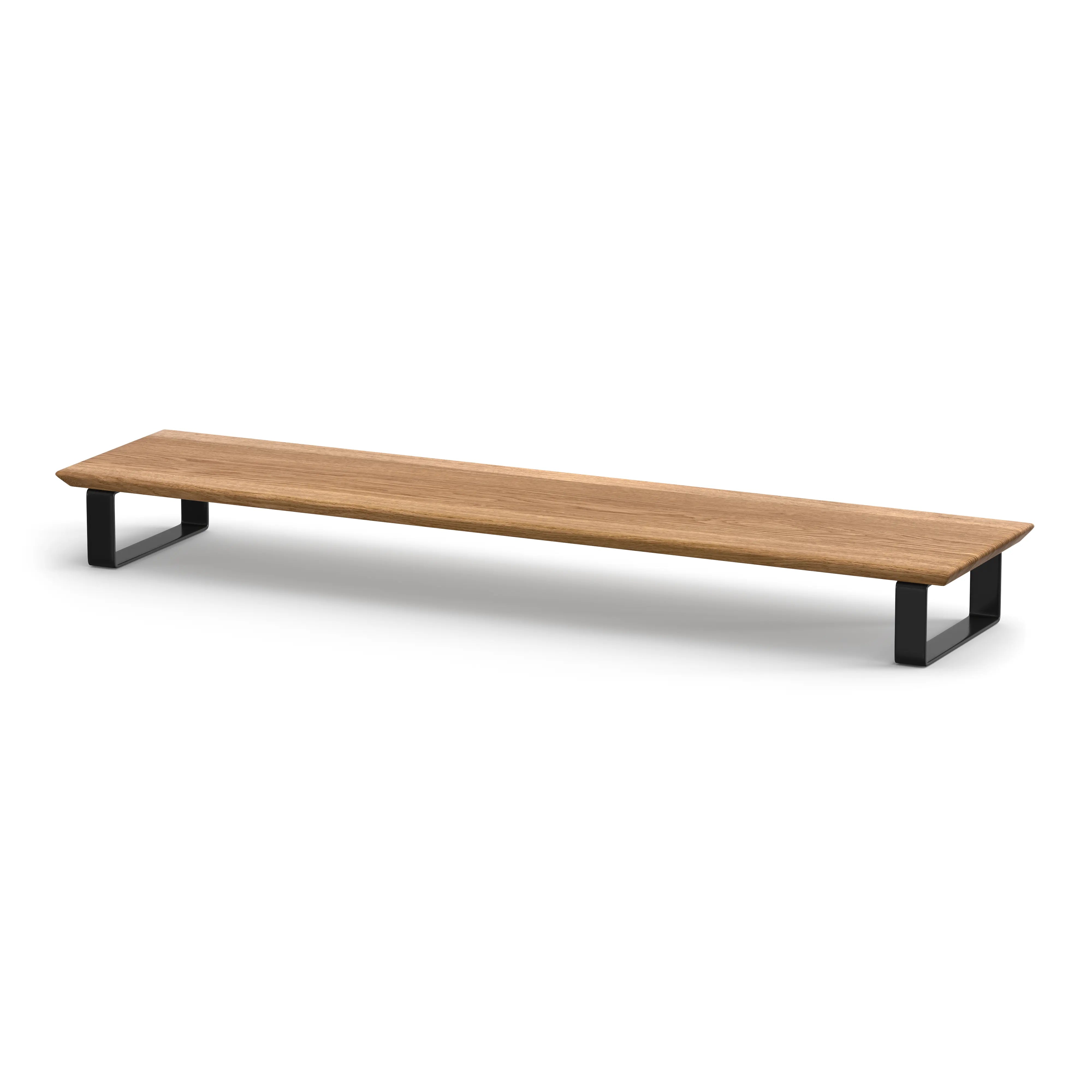 Monitor Riser White Oak/Black Upwood Desks