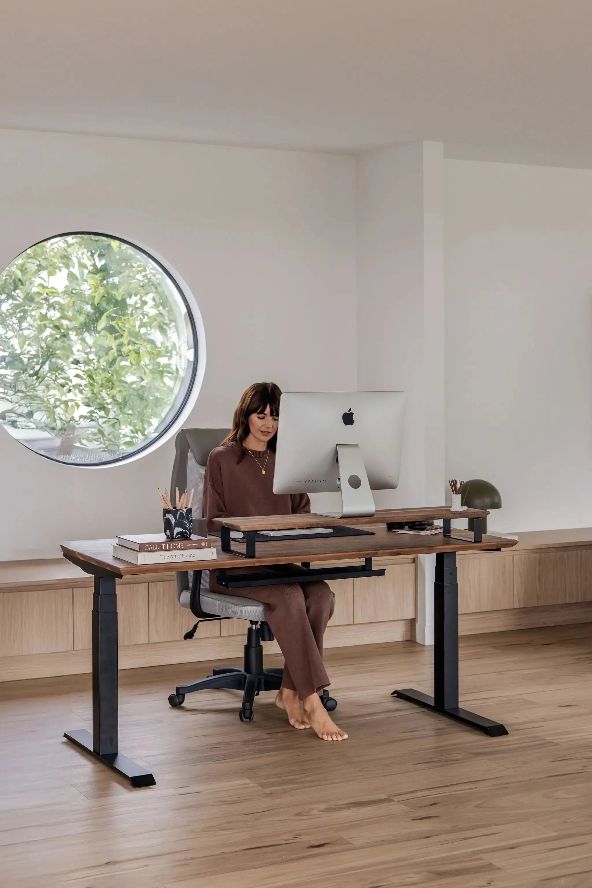 Upwood Monitor Riser | Walnut Upwood Desks