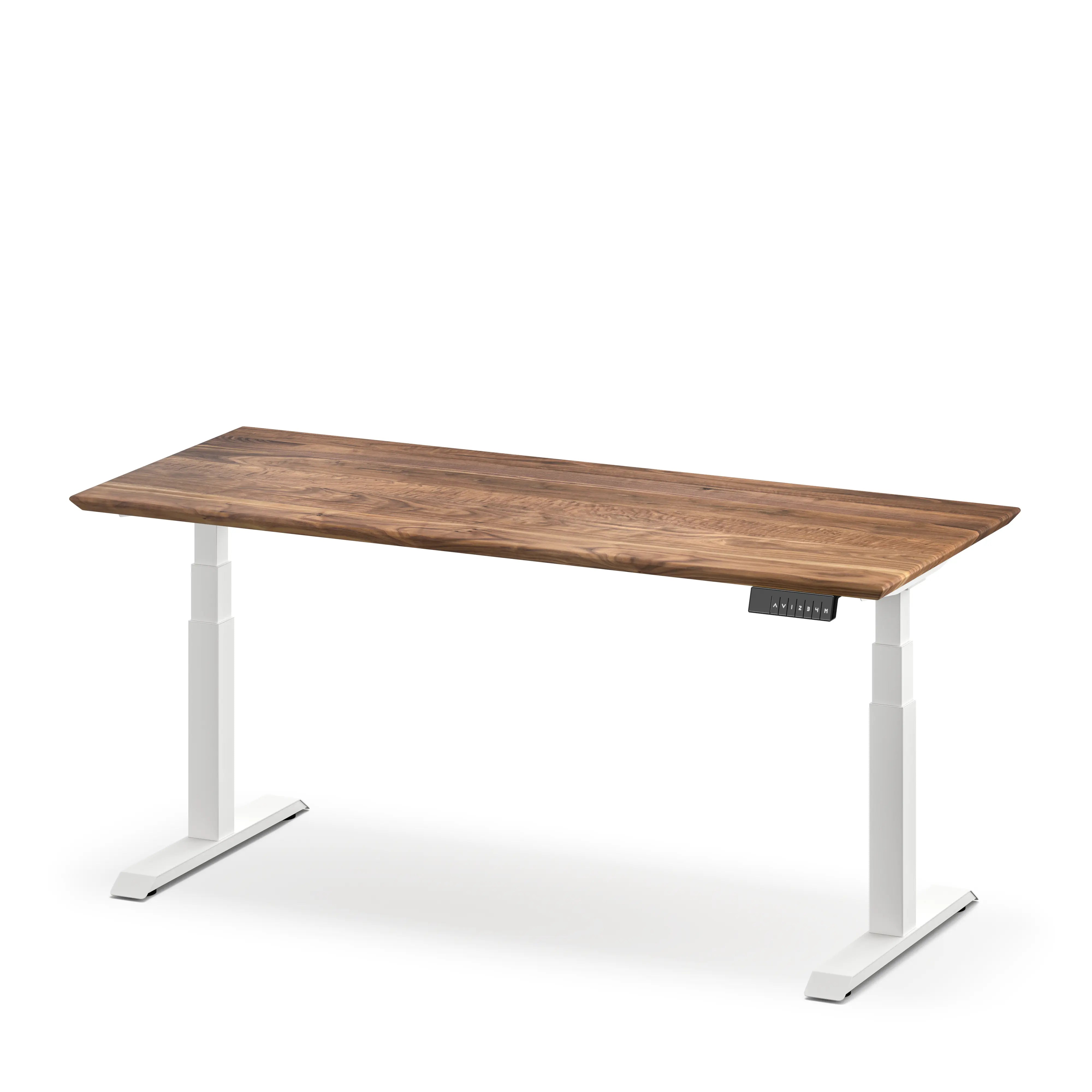 Upwood Pro Standing Desk - Walnut Hardwood White Upwood Desks