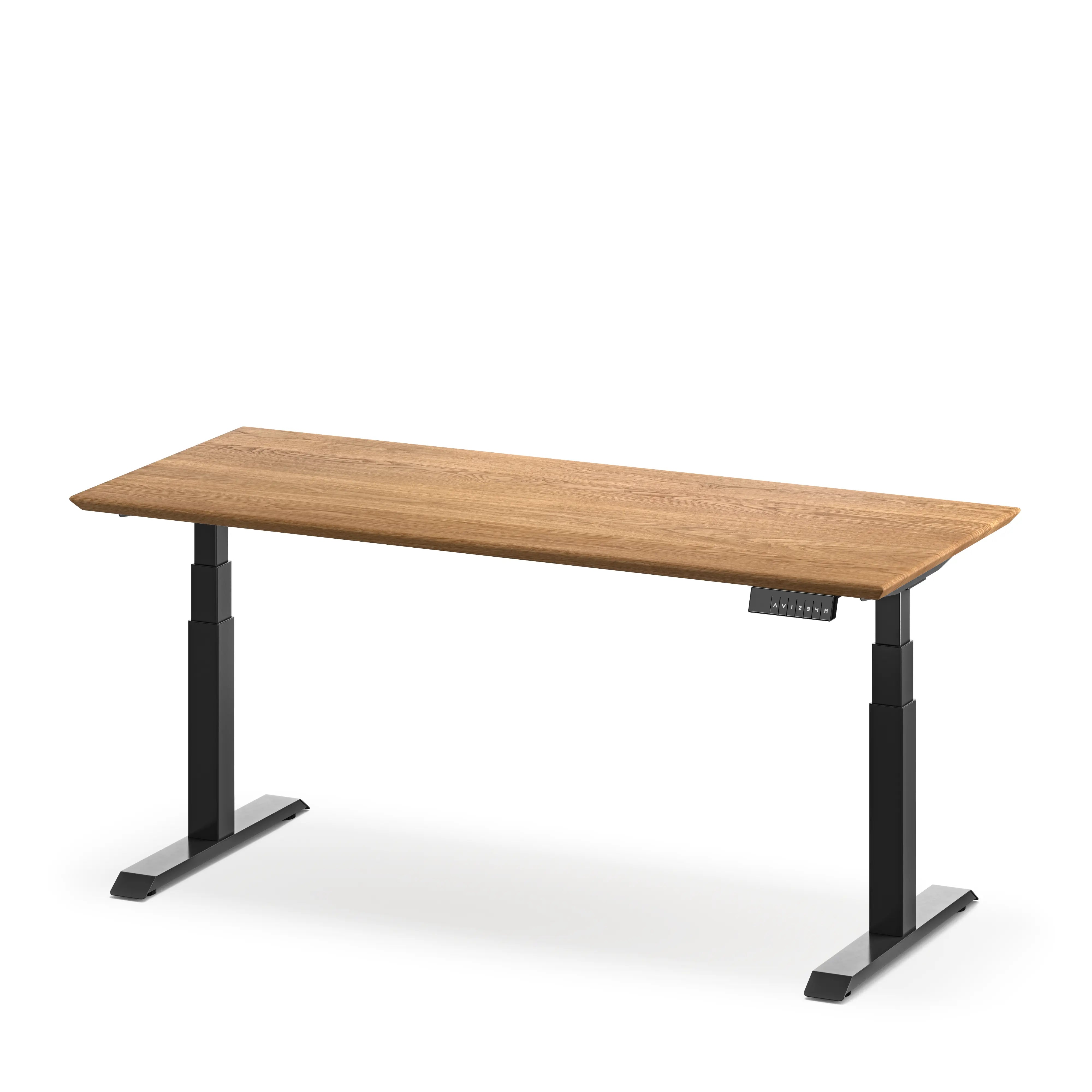 Upwood Pro Standing Desk - White Oak Hardwood Black Upwood Desks