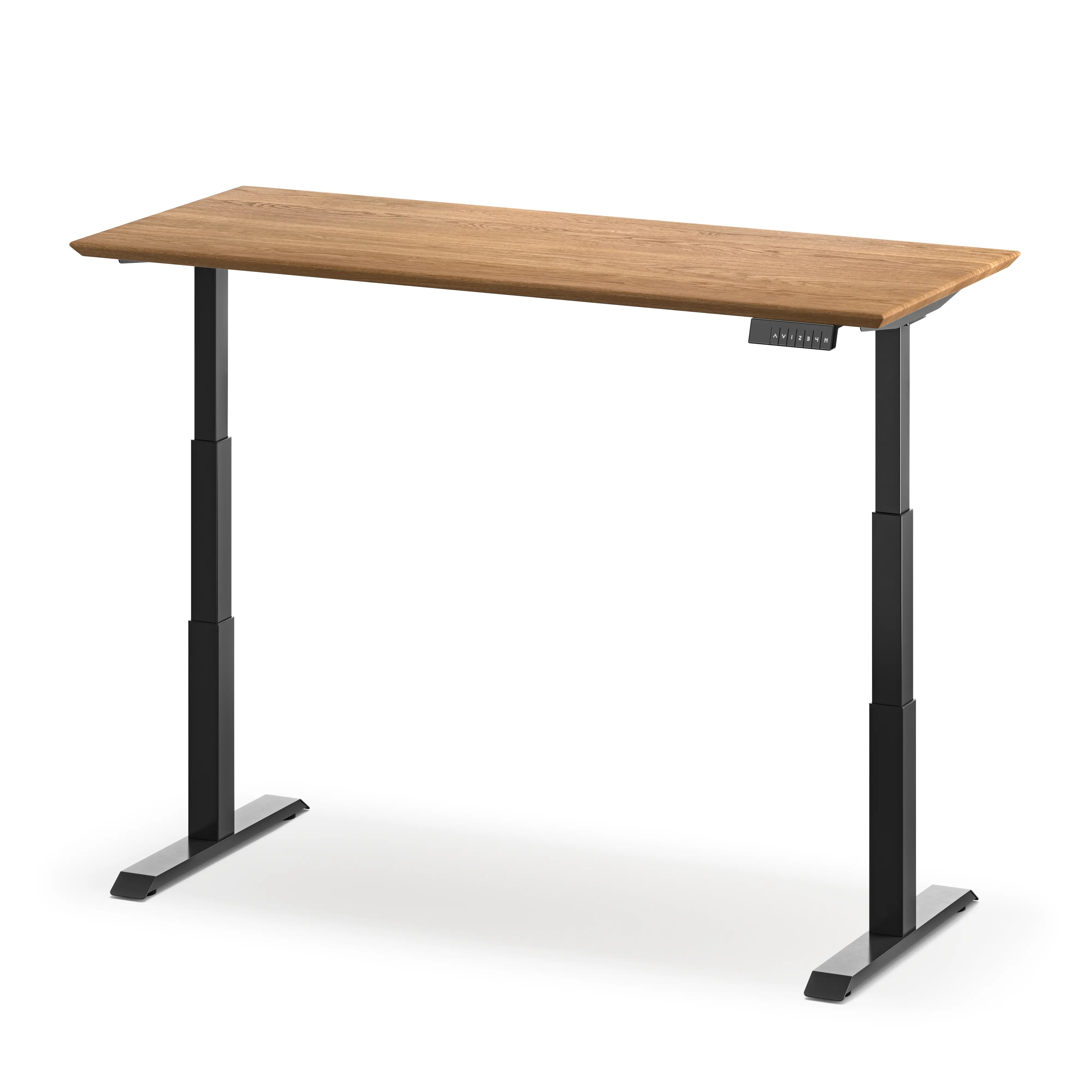 Upwood Pro Standing Desk - White Oak Hardwood Black Upwood Desks