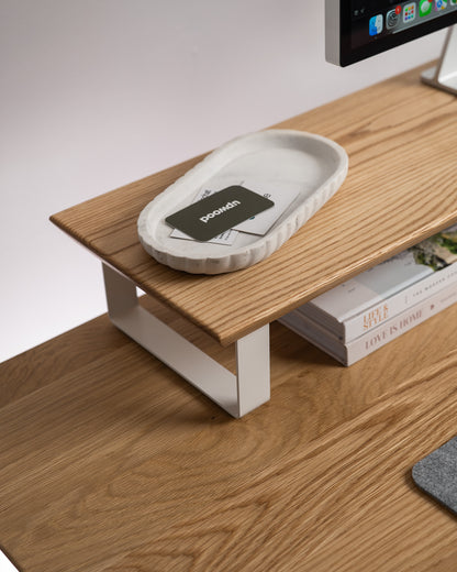 Upwood Pro Standing Desk - White Oak Hardwood White