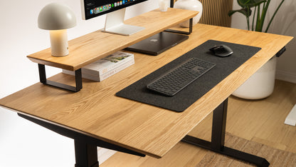 Felt/Cork Desk Pad Large Black