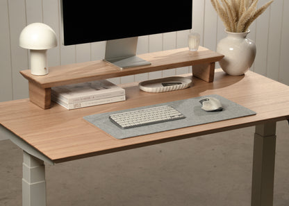Upwood Pro Standing Desk - Tasmanian Oak Hardwood White