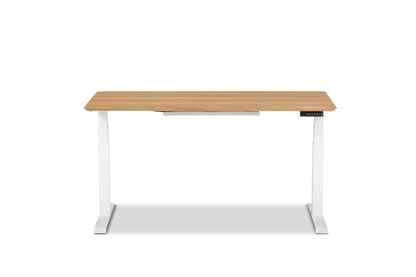 Upwood Pro Standing Desk - White Oak | Handcrafted 140kg Dual Motor Height Adjustable Desk