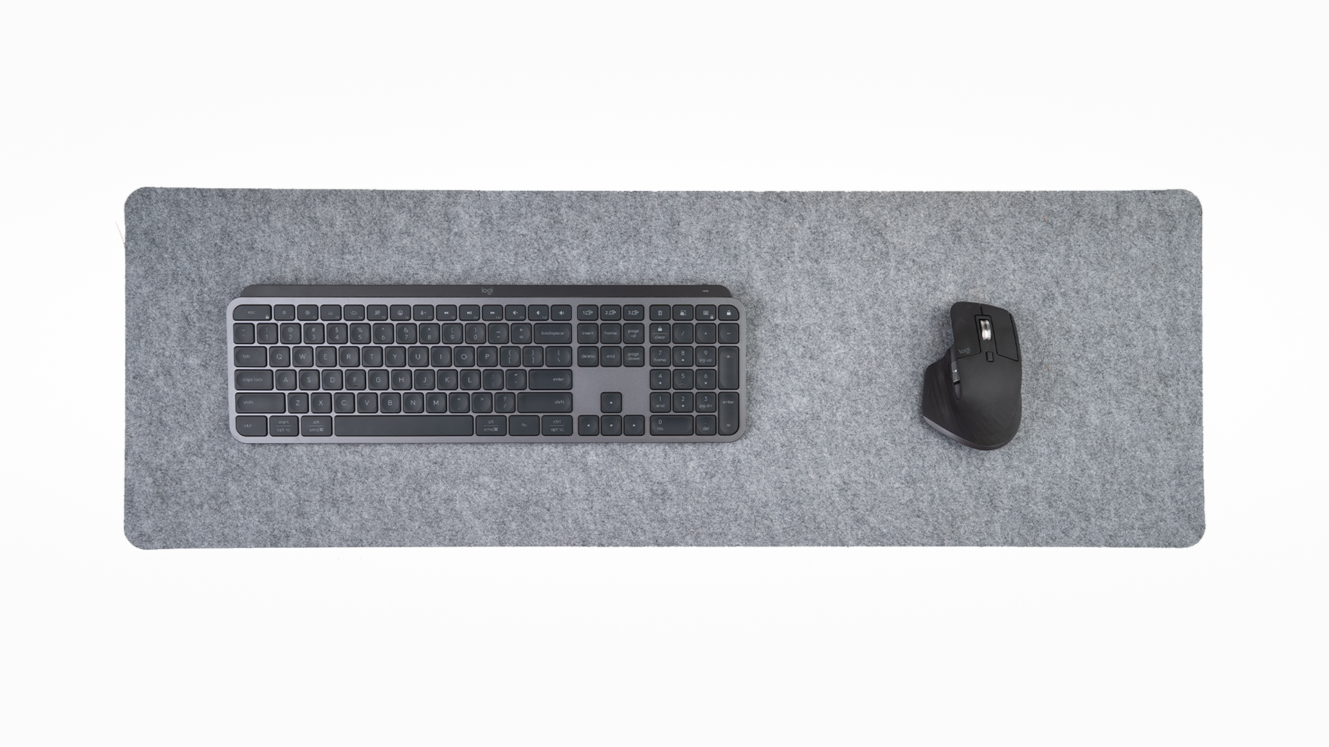 Felt/Cork Desk Pad Large Grey